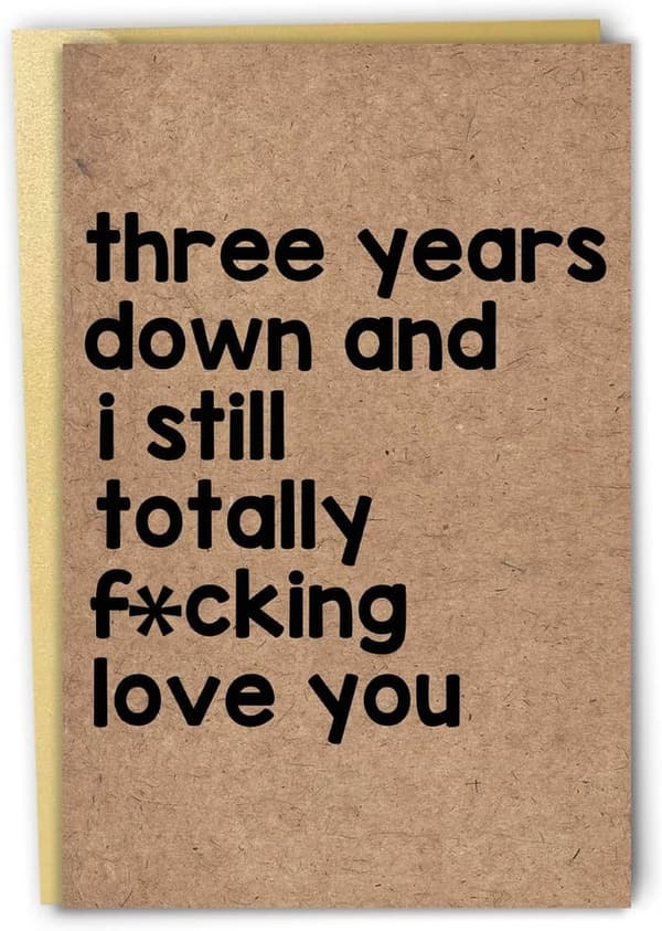 3rd Anniversary Card for Couples
