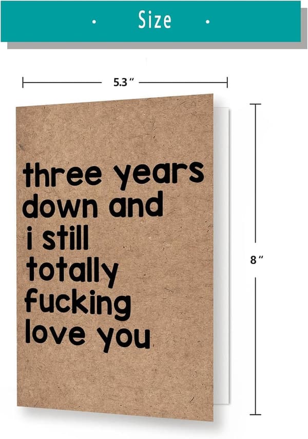 3rd Anniversary Card for Couples
