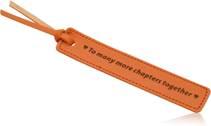 3rd Anniversary Leather Bookmark Gift for Couples