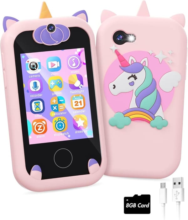 Unicorn Touchscreen Phone for Kids, Learning Toy, 年齡 8-10