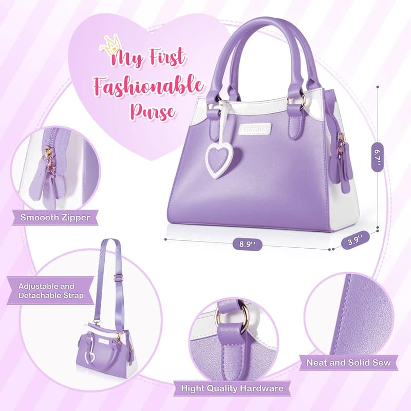 Princess Pretend Play Purse with Accessories for Girls