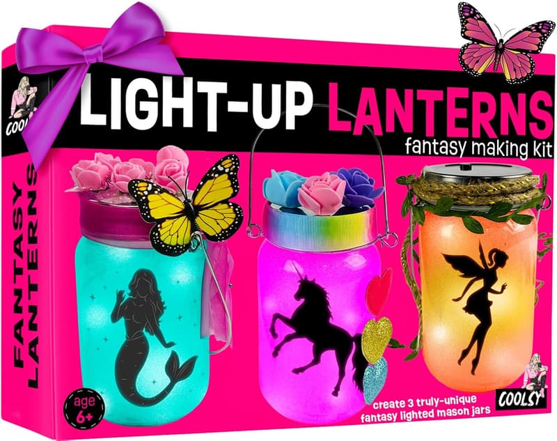 Unicorn & Mermaid Lantern Craft Kit for Girls Age 8-12