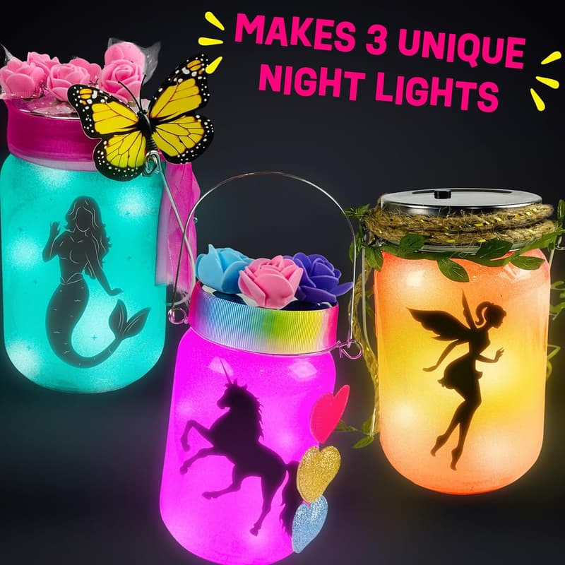 Unicorn & Mermaid Lantern Craft Kit for Girls Age 8-12