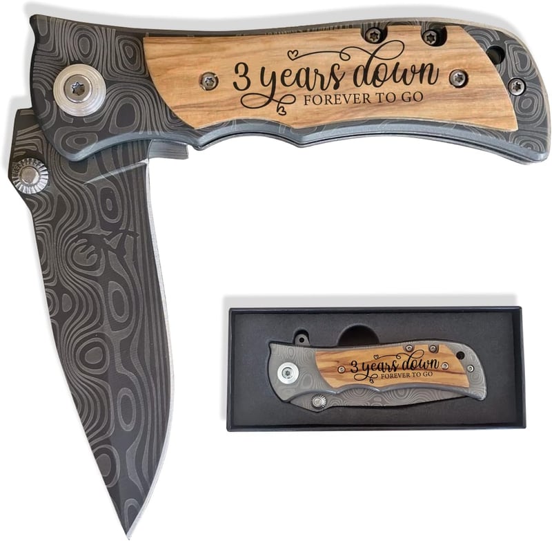 3rd Anniversary Leather Keepsake for Him