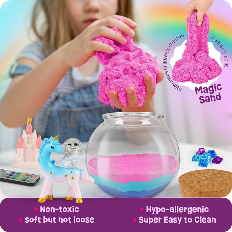 Unicorn Terrarium Kit - DIY Arts & Crafts Gift for Kids