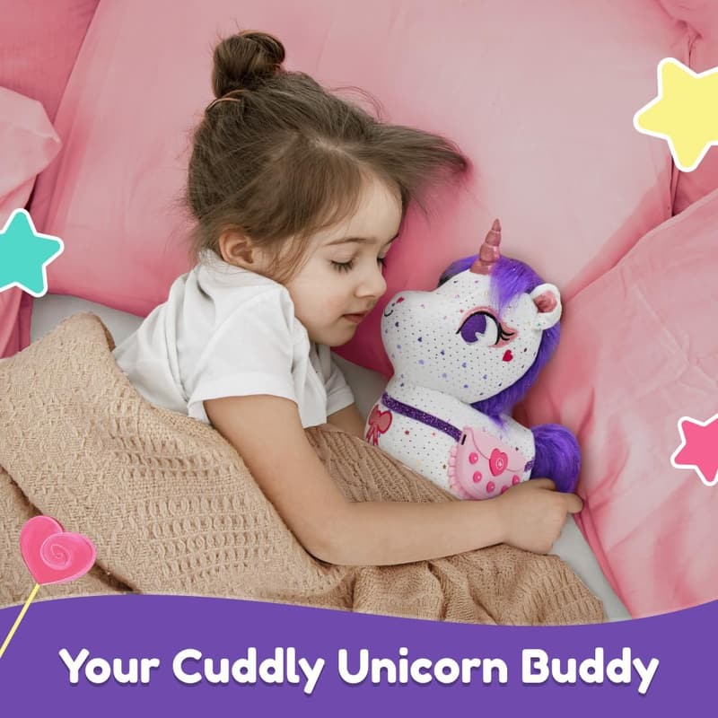 ZeeZee Soft Plush Unicorn Storyteller for Ages 3+