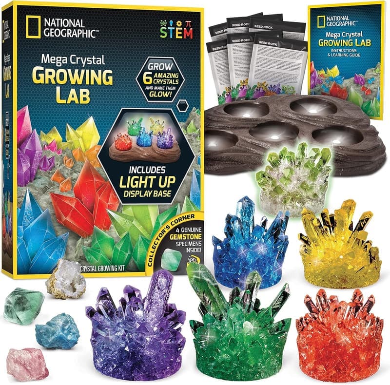 Mega Crystal Growing Kit for Kids - Science Experiment Gift