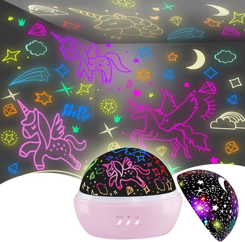 Unicorn Star Projector Toy for Girls Ages 2-10 - Christmas Gift
