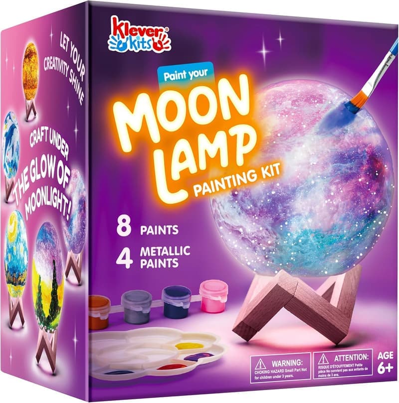 DIY 3D Moon Night Light Painting Kit for Kids