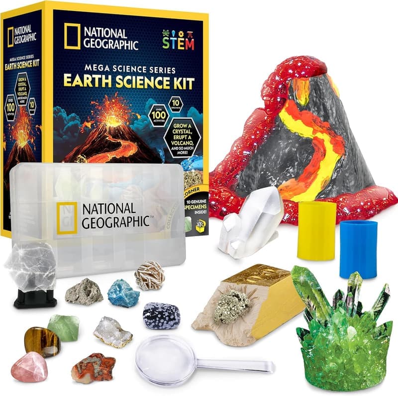 Earth Science Kit for Kids – 100+ STEM Experiments & Activities