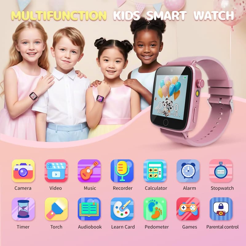 Girls' Smart Watch with Camera & Games - Birthday Gift for Ages 4-12