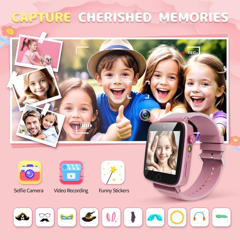 Girls' Smart Watch with Camera & Games - Birthday Gift for Ages 4-12