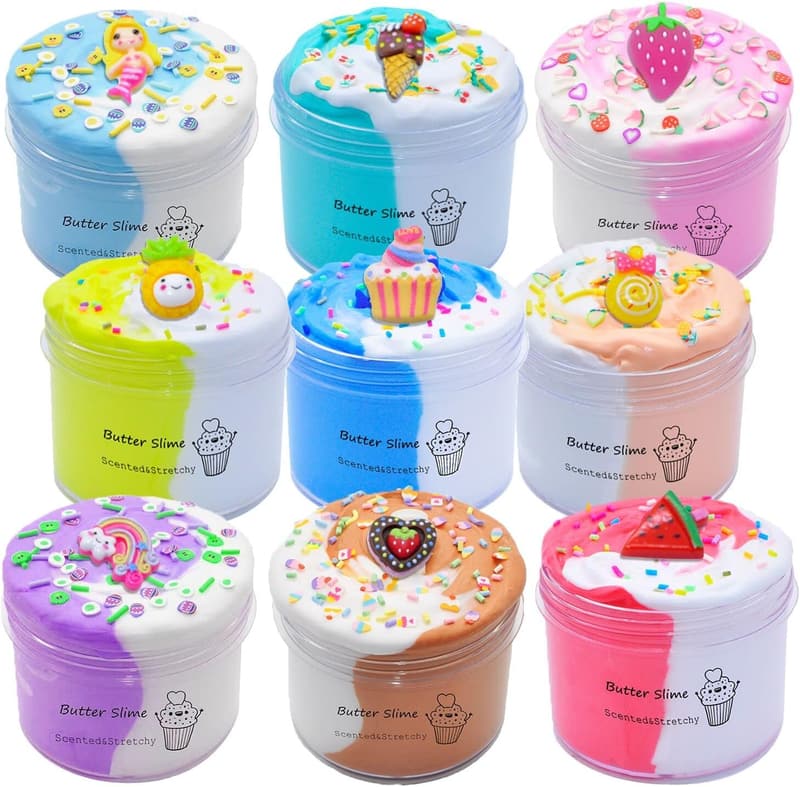 Two-Toned Butter Slime Kit - Party Favors for Kids 6-12