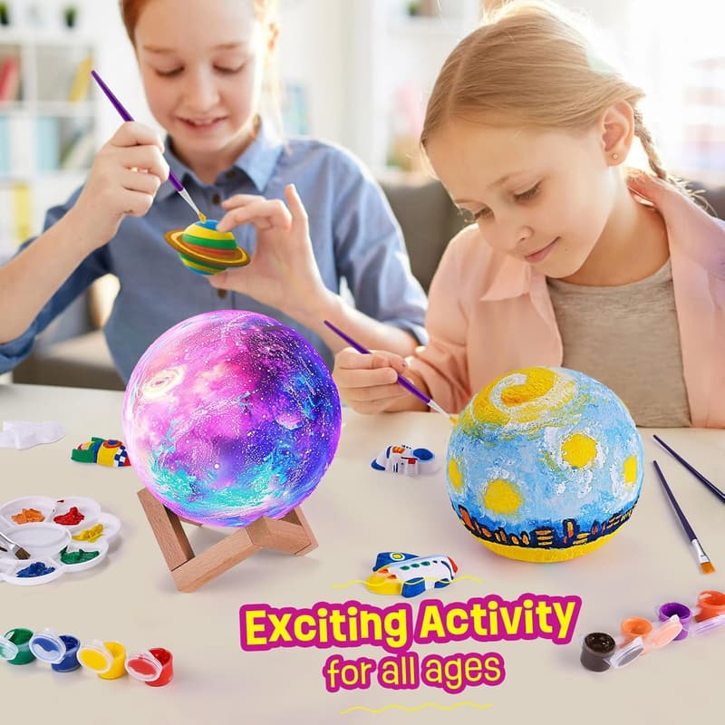 DIY 3D Moon Lamp Kit - Creative Birthday Gift for Kids Ages 8-12