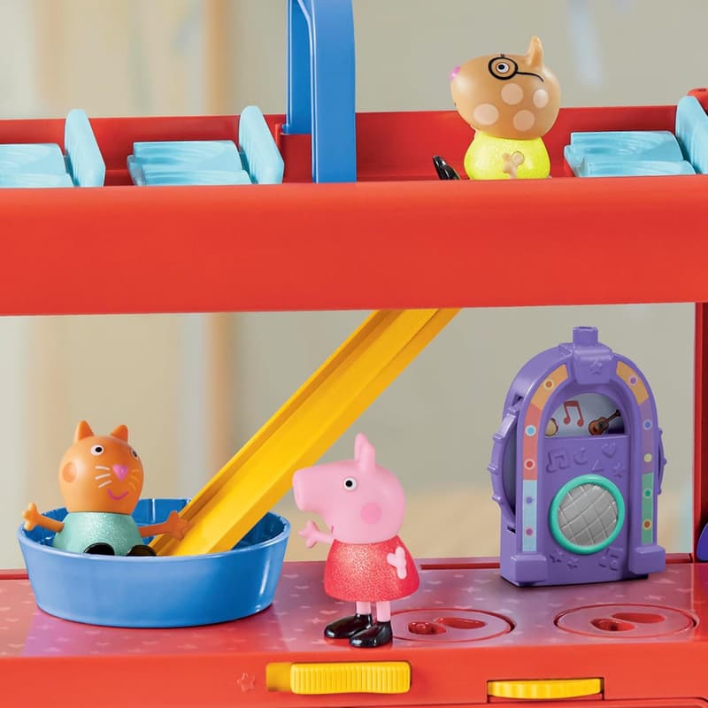 Peppa Pig 2-in-1 Party Bus Playset with Figures & Accessories