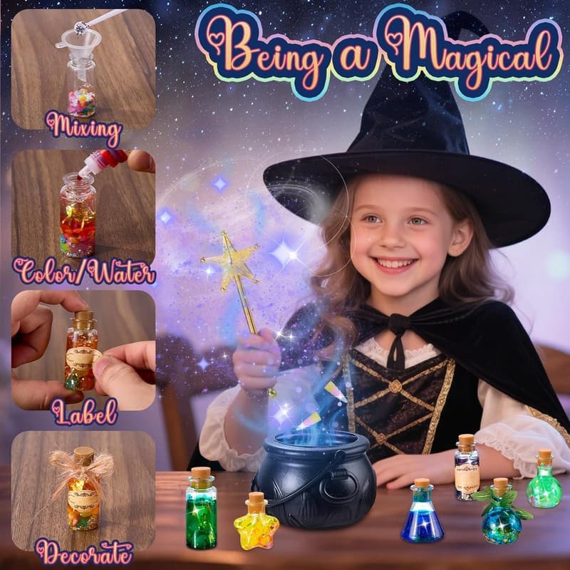 DIY Potion Craft Kit for Kids 6-12 - 24 Fairy Bottles