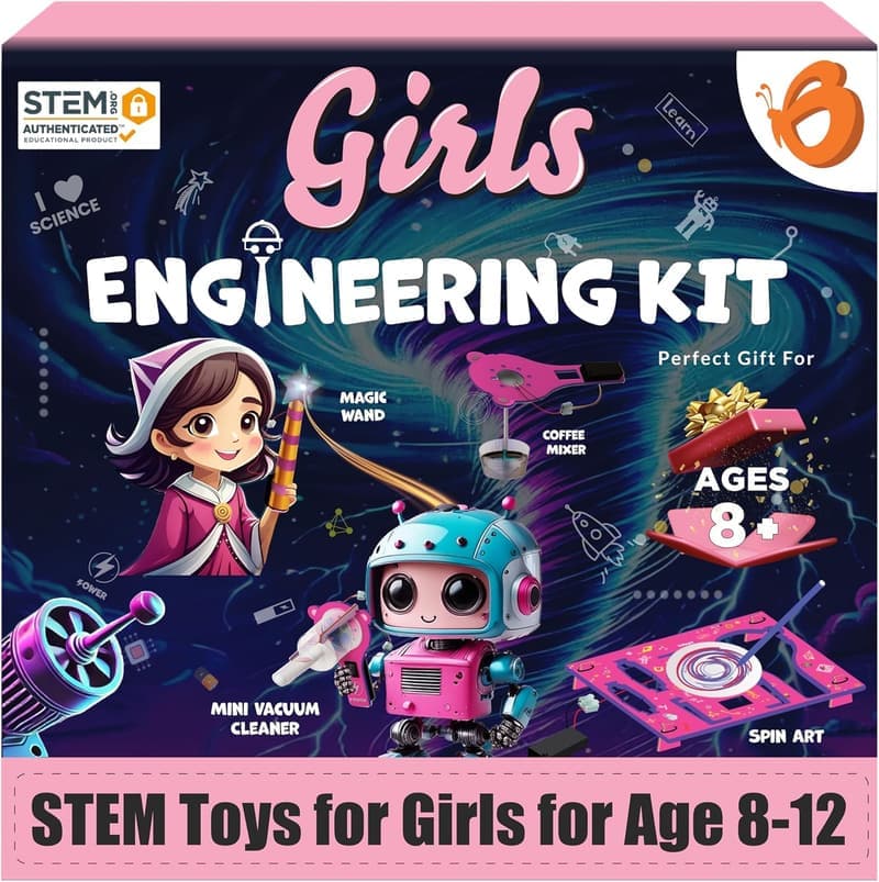 STEM Projects Engineering Kit for Girls, Ages 8-15