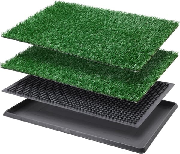 Indoor Dog Grass Potty Pad Set with Replacement Mats, 16×20 Inch