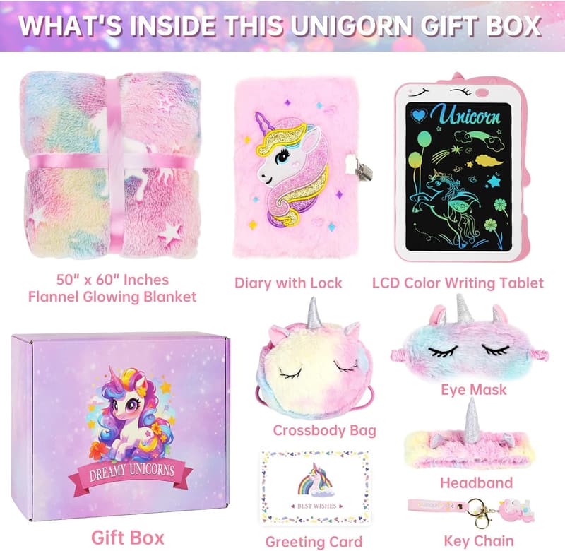 Unicorn Gift for Girls, Ages 3-8, Preschool Graduation