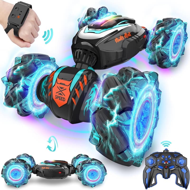 Gesture Sensing 4WD RC Stunt Car - Off-Road Toy for Kids