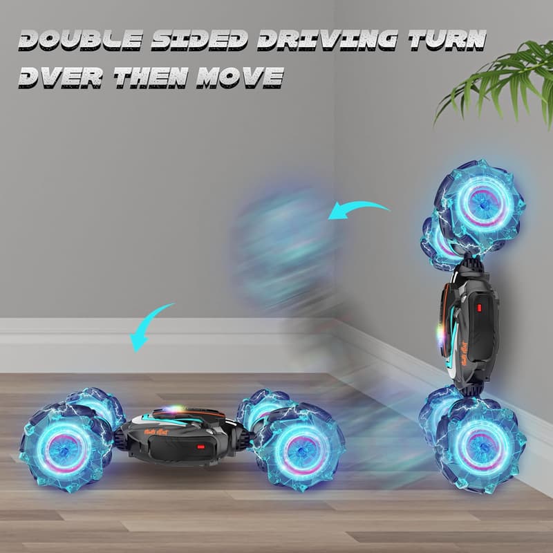 Gesture Sensing 4WD RC Stunt Car - Off-Road Toy for Kids