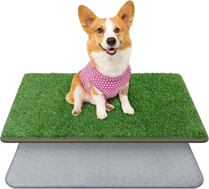 Indoor Artificial Grass Dog Potty Mat - Washable & Leakproof (18x30