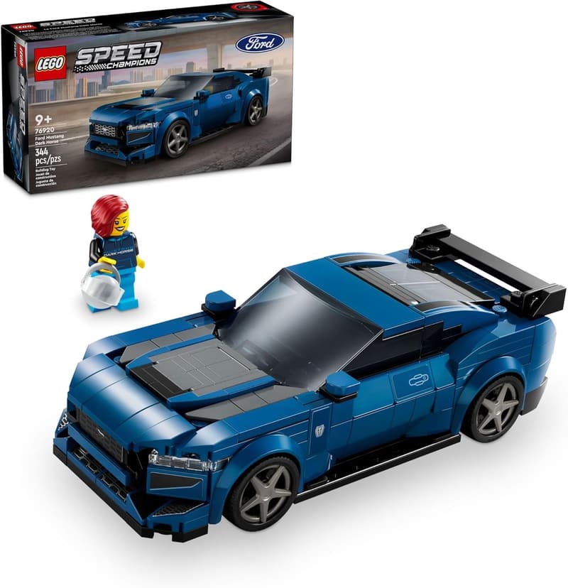 LEGO Speed Champions Ford Mustang Buildable Toy Car for Kids