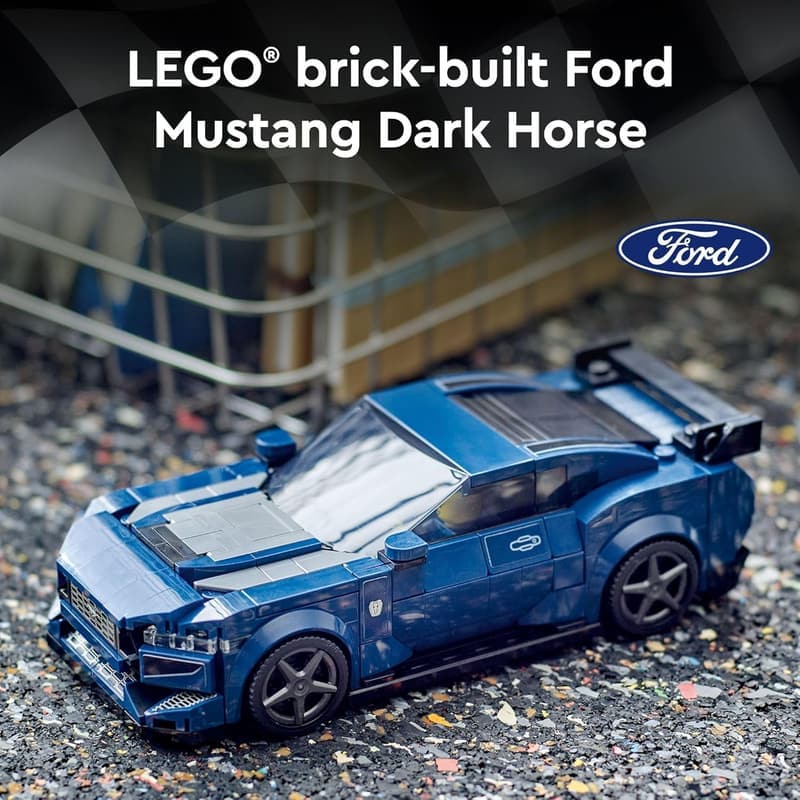 LEGO Speed Champions Ford Mustang Buildable Toy Car for Kids