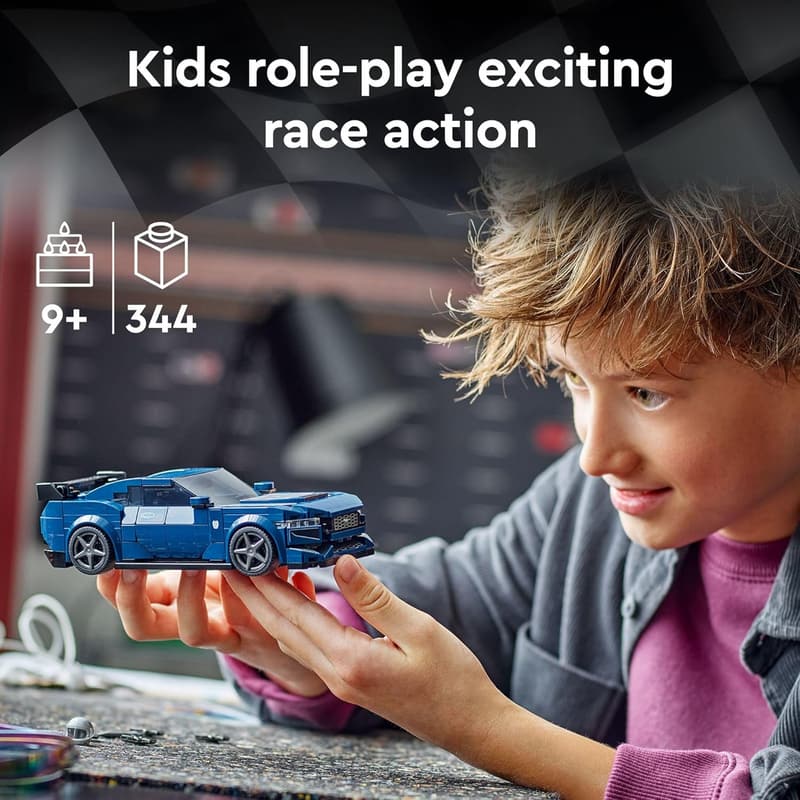 LEGO Speed Champions Ford Mustang Buildable Toy Car for Kids