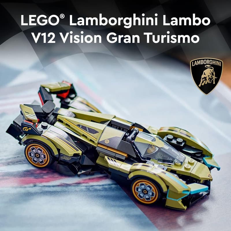 LEGO Speed Champions Lamborghini V12 GT Car Set for Kids