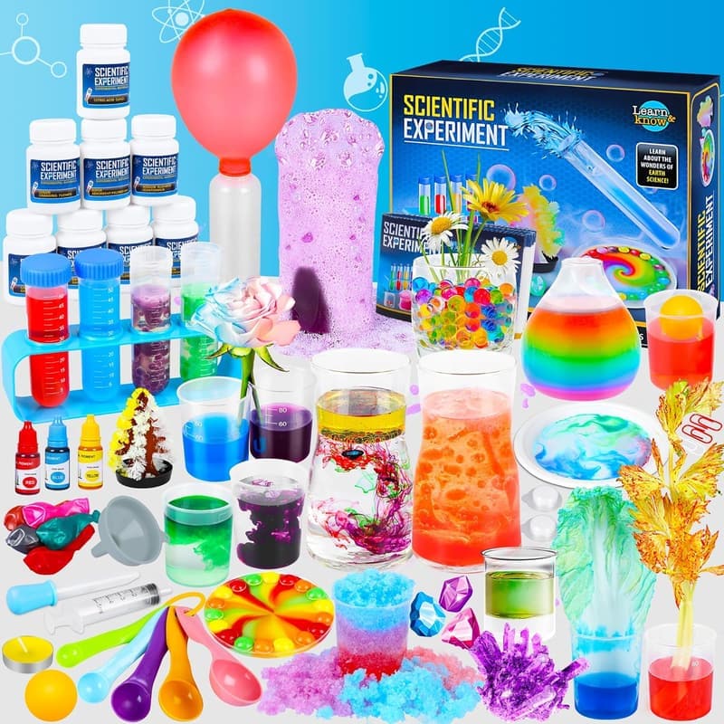 STEM Science Kit for Kids – 80 Experiments & Scientist Costume