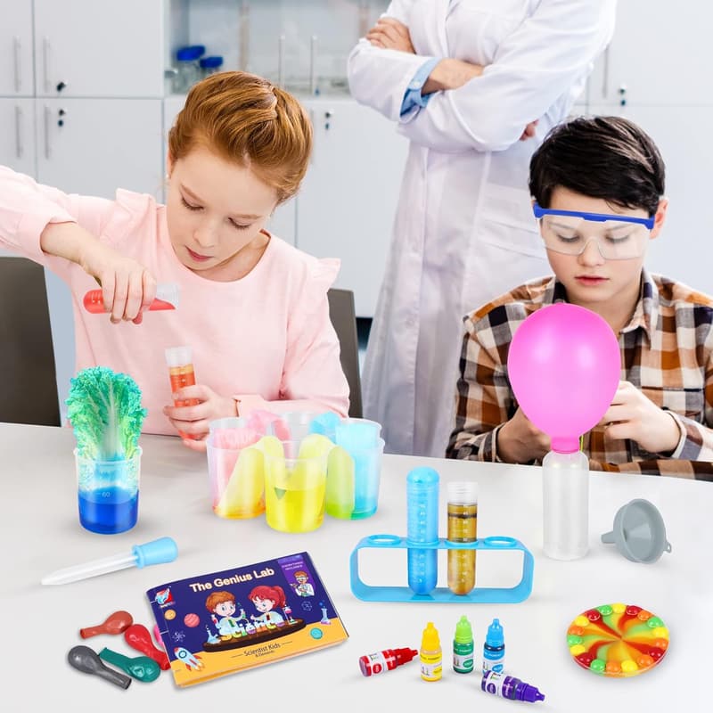 STEM Science Kit for Kids – 80 Experiments & Scientist Costume