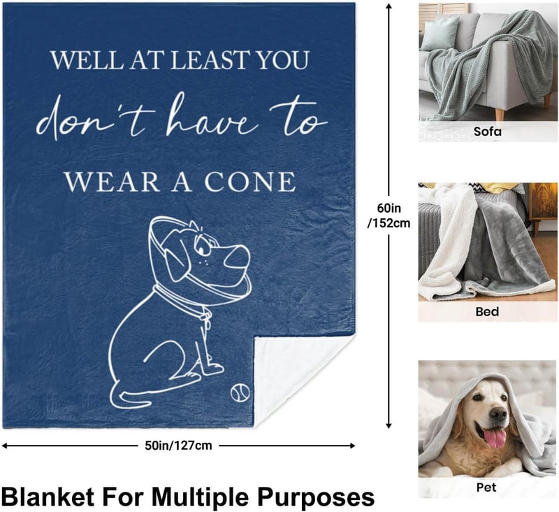 Get Well Soon Blanket for Women & Men - 60
