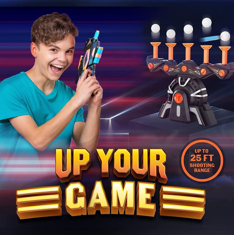 Nerf Gun Ball Target Game - Fun Birthday Gift for Kids 6+