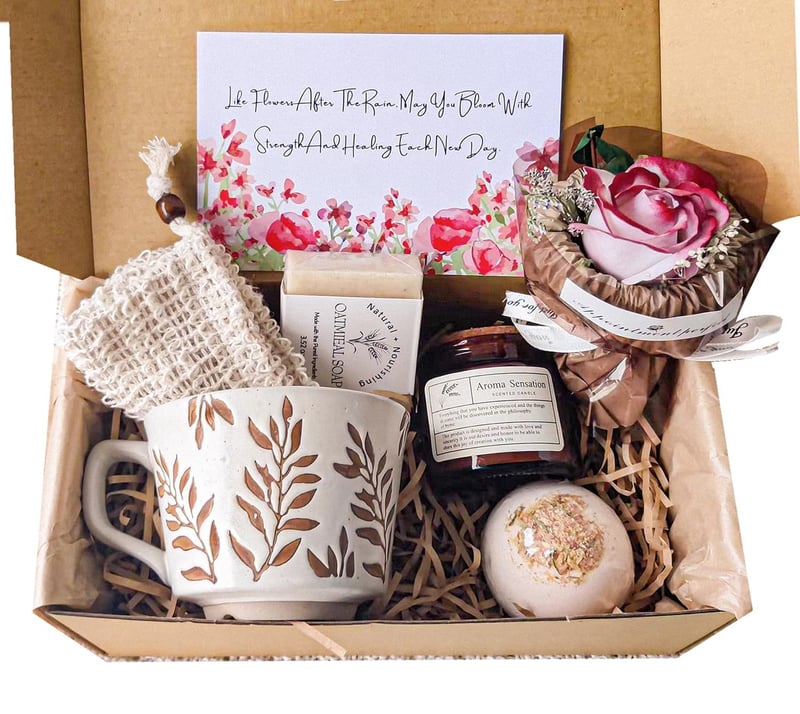 Get Well Soon Gift Basket for Women - Handmade Self-Care Pack