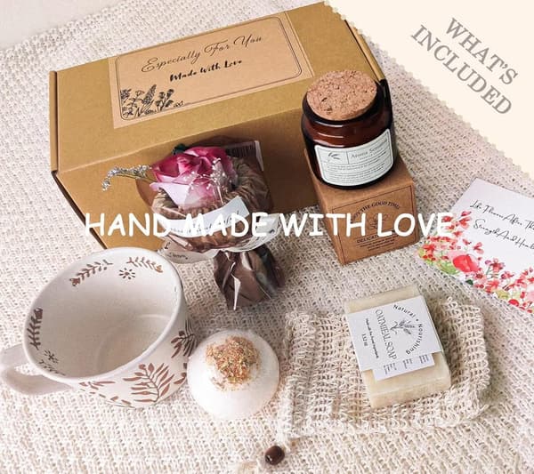 Get Well Soon Gift Basket for Women - Handmade Self-Care Pack
