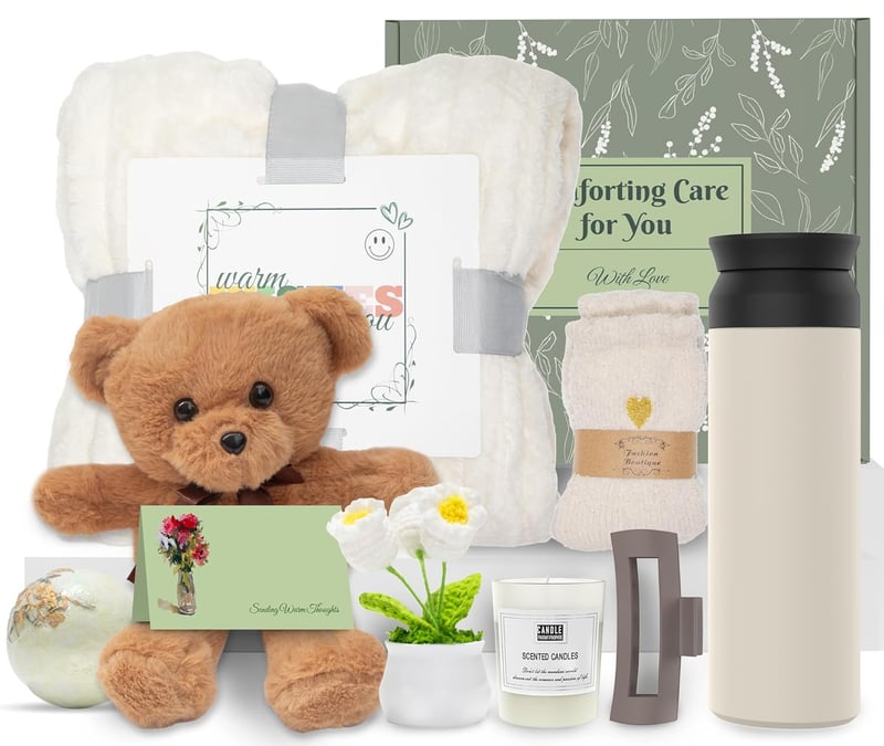 Get Well Soon Care Package for Women with Teddy Bear