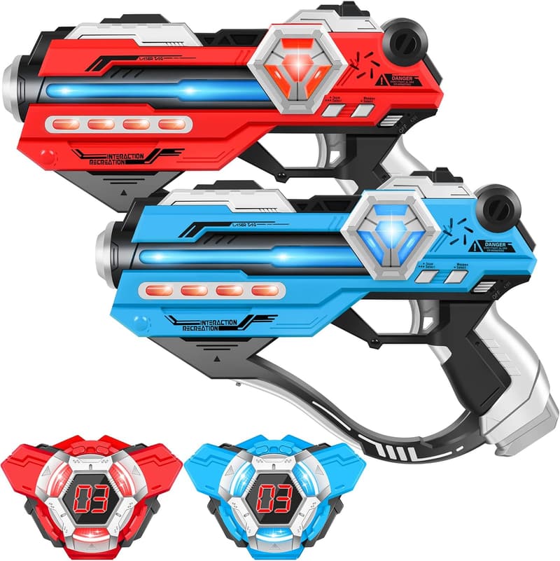Laser Tag Set with LED Score Display - Fun Birthday Gift for Kids