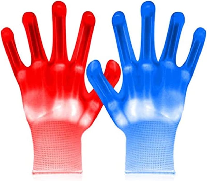 LED Light-Up Gloves for Kids - 12 Colors, Perfect for Parties