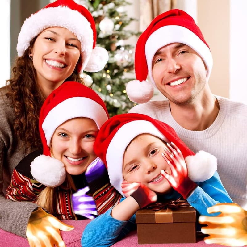 LED Light-Up Gloves for Kids - 12 Colors, Perfect for Parties