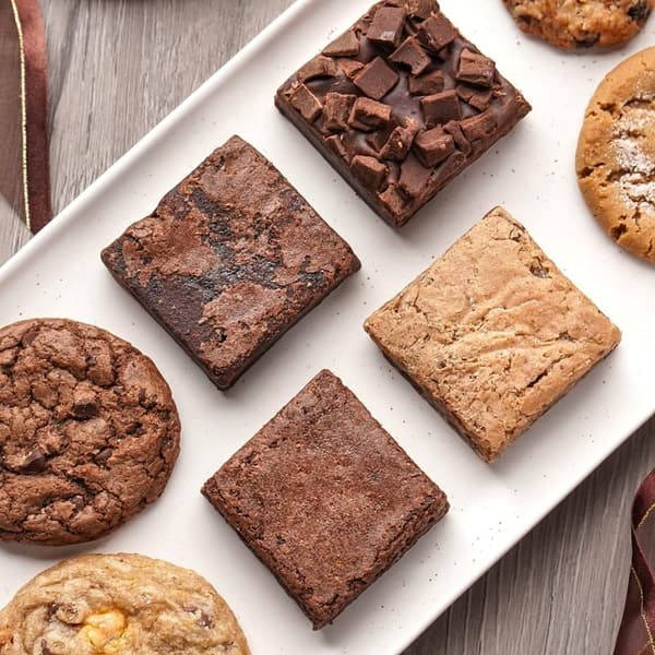 Get Well Soon Gift Basket with Cookies & Brownies for All