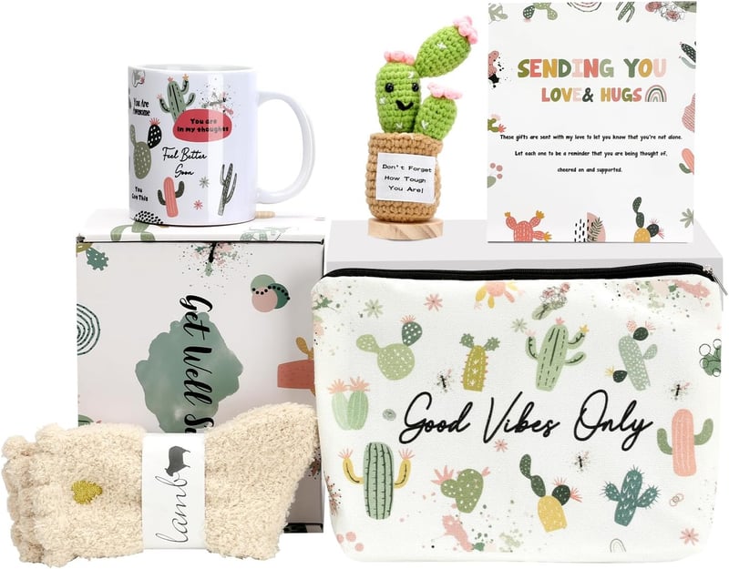 Feel Better Care Package for Women – Get Well Soon Gift Basket