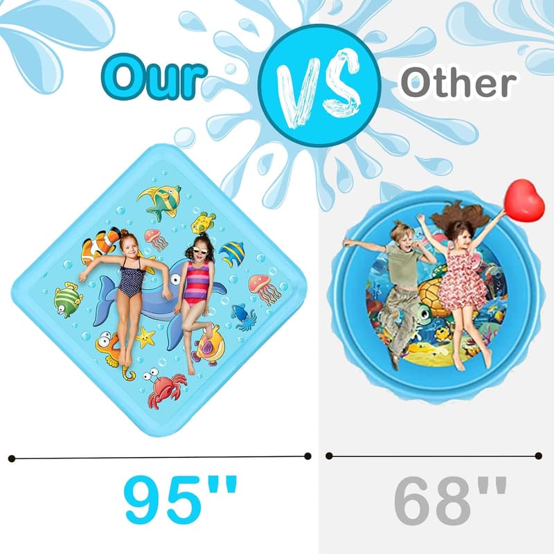 Inflatable Splash Pad for Toddlers - Summer Water Fun Toy