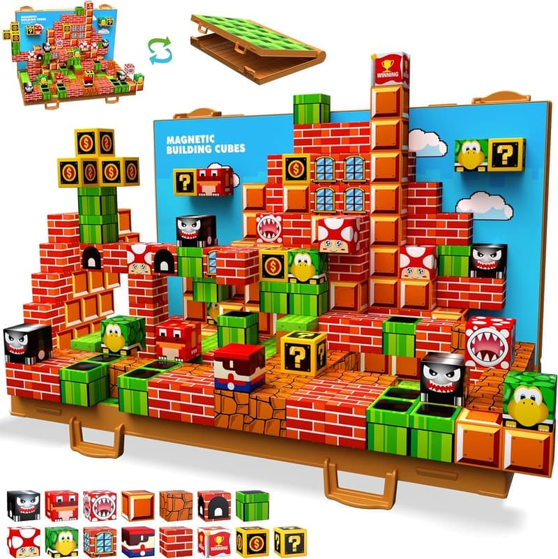 STEM Magnetic Building Blocks Set for Kids Age 3-10