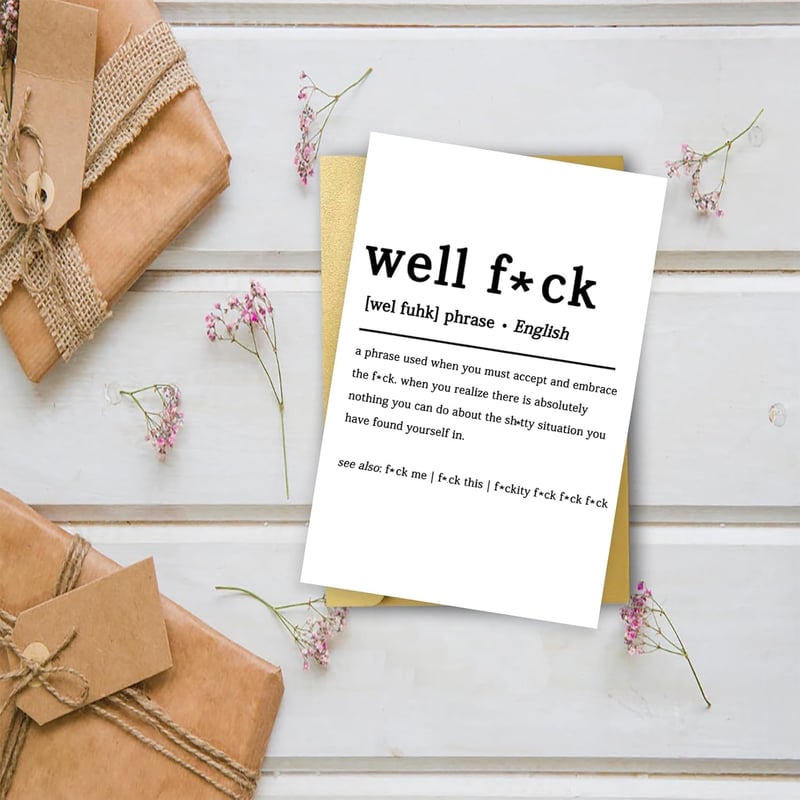 Get Well Soon Card for Him/Her - Funny Sympathy Gift