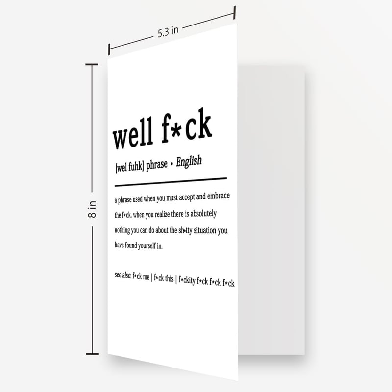 Get Well Soon Card for Him/Her - Funny Sympathy Gift