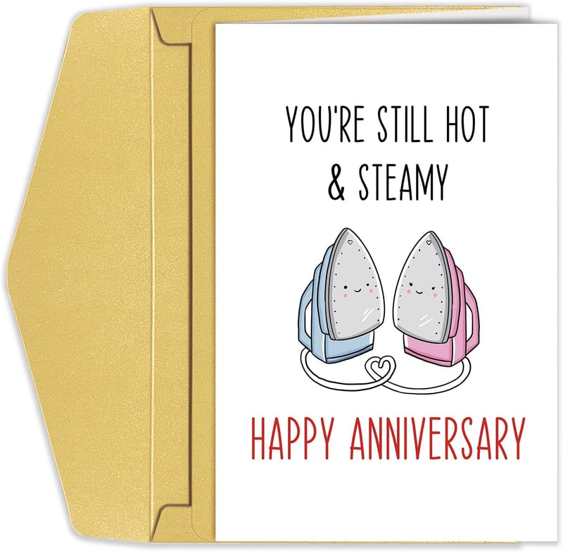 6th Anniversary Card for Couples - Iron Theme Design