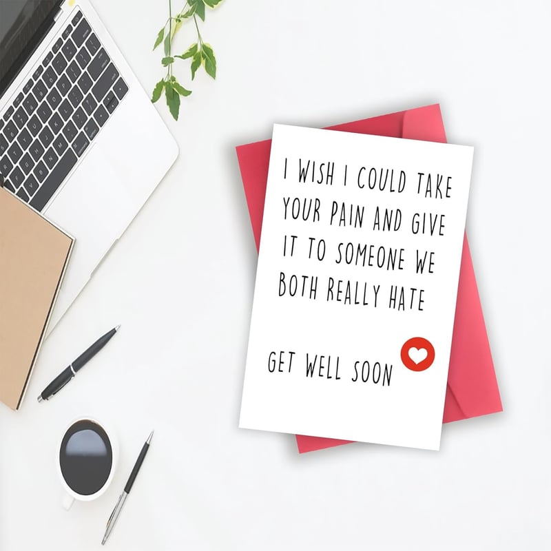 Get Well Soon Cards - Funny Encouragement Gifts for Friends