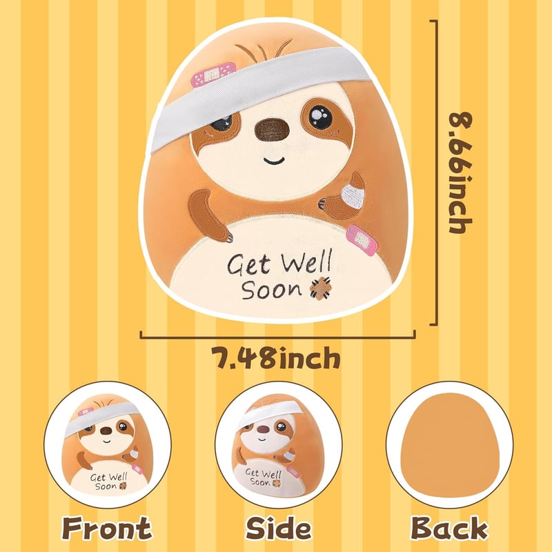 Get Well Soon Sloth Plush - 9-Inch Healing Stuffed Animal