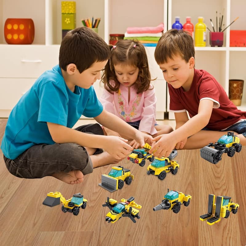 STEM Building Blocks Set - 17-in-1 Robot Toys for Kids 6-12
